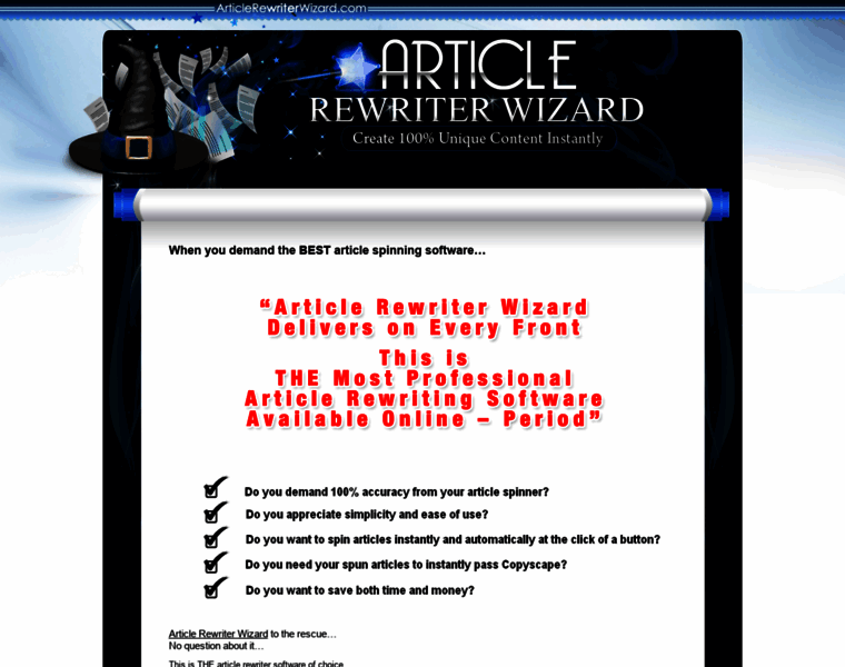Articlerewriterwizard.com thumbnail