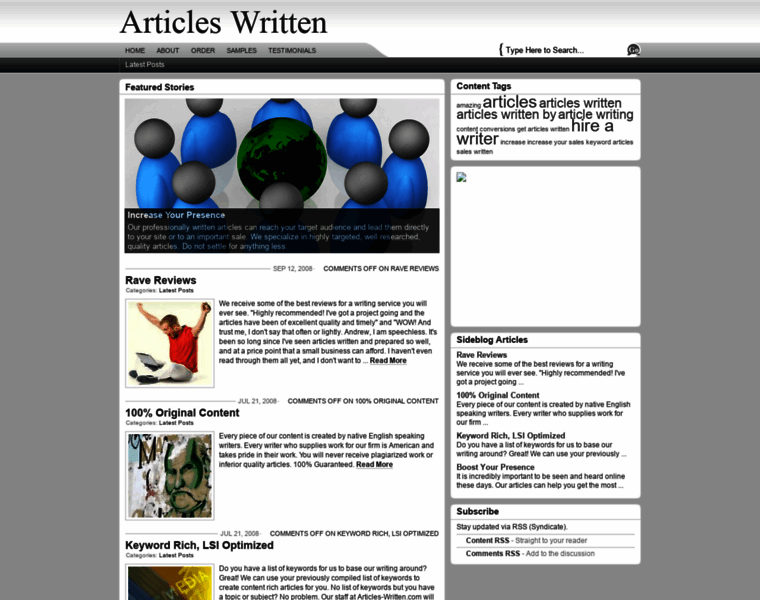 Articles-written.com thumbnail