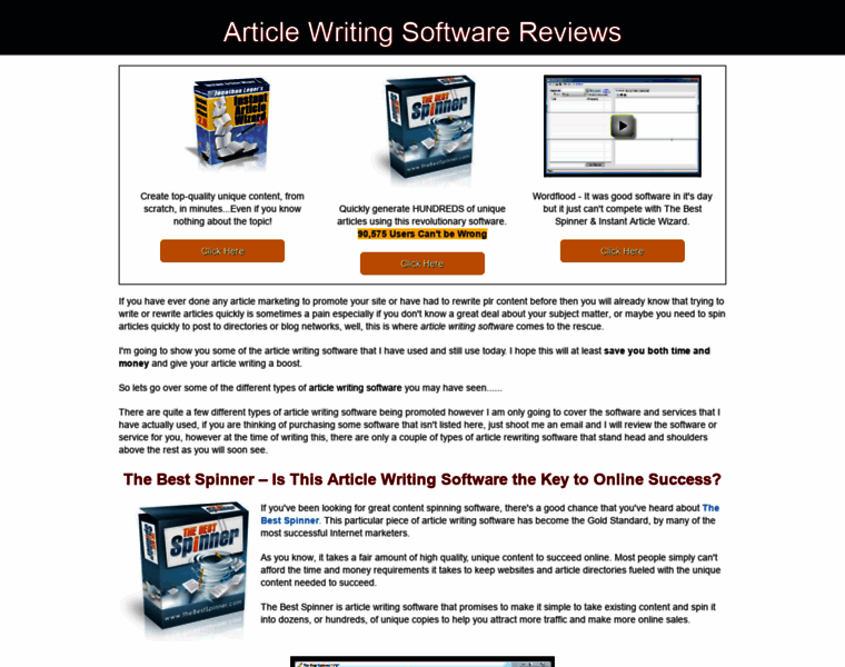 Articlewritingsoftwares.com thumbnail