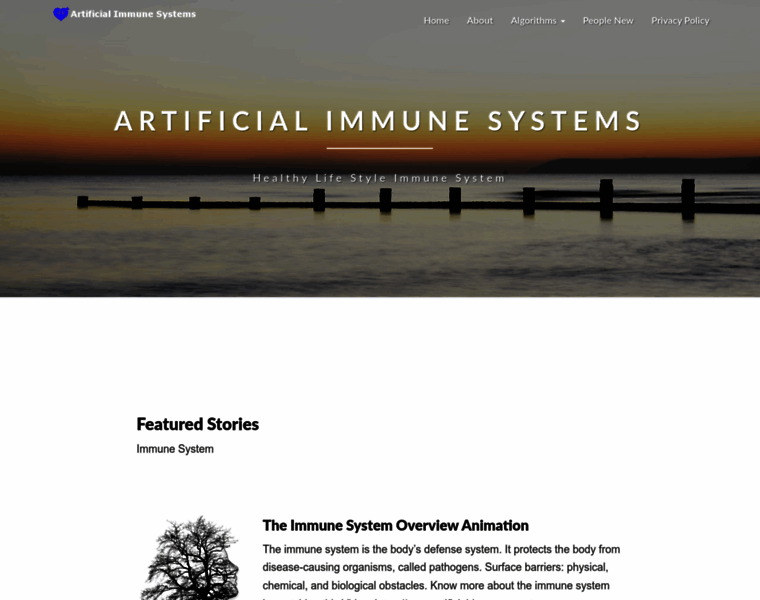 Artificial-immune-systems.org thumbnail
