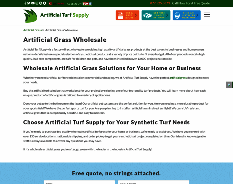 Artificialgrasswholesaler.com thumbnail