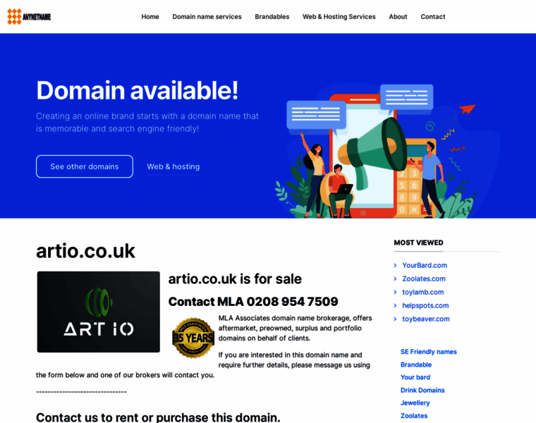 Artio.co.uk thumbnail