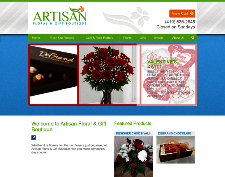 Artisanfloralandgift.com thumbnail