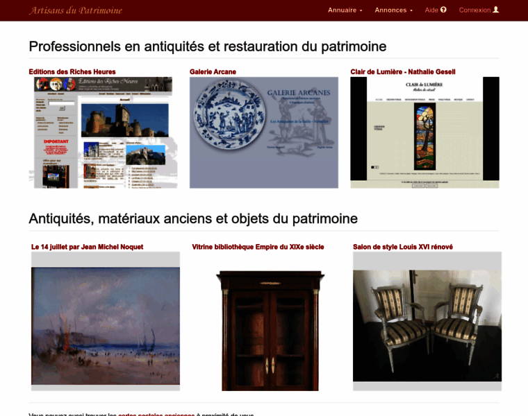 Artisans-patrimoine.fr thumbnail