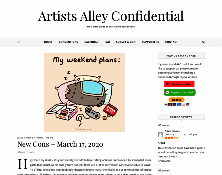 Artistsalleyconfidential.com thumbnail