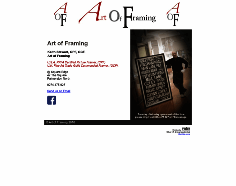 Artofframing.co.nz thumbnail