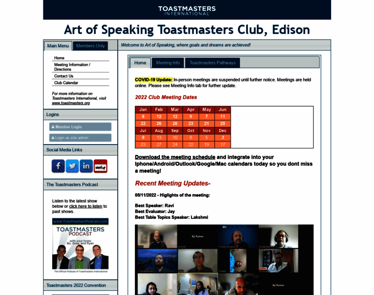 Artofspeakingclub.org thumbnail