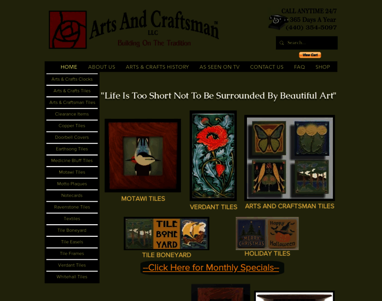 Artsandcraftsman.com thumbnail