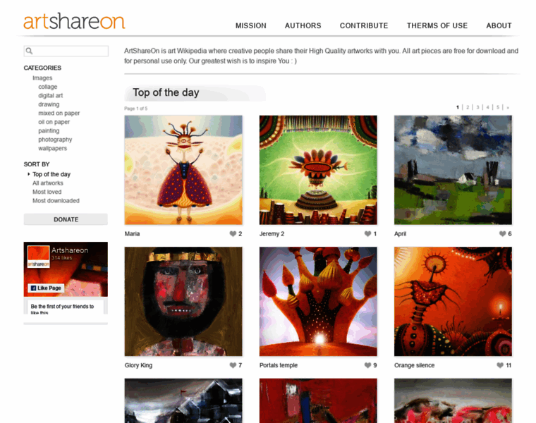 Artshareon.com thumbnail