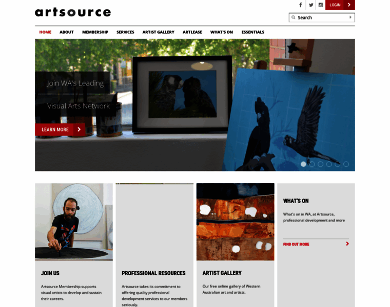 Artsource.net.au thumbnail