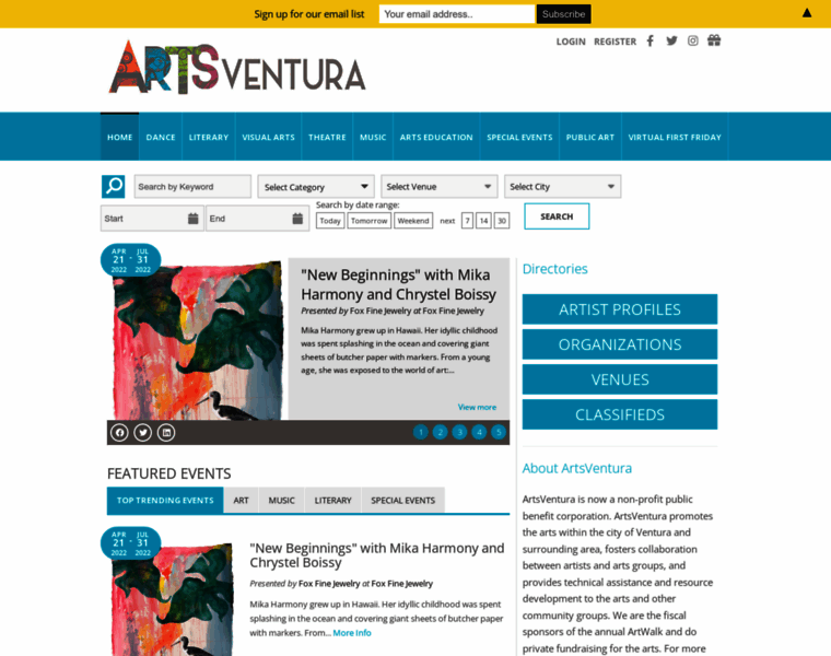 Artsventura.org thumbnail