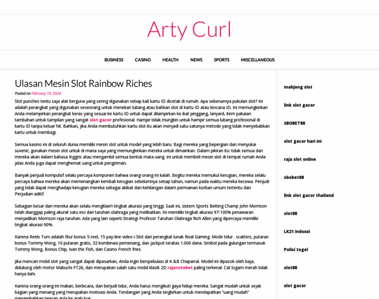 Artycurl.co.uk thumbnail