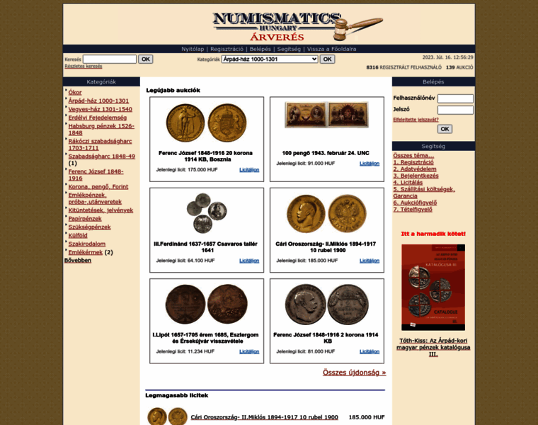 Arveres.numismatics.hu thumbnail