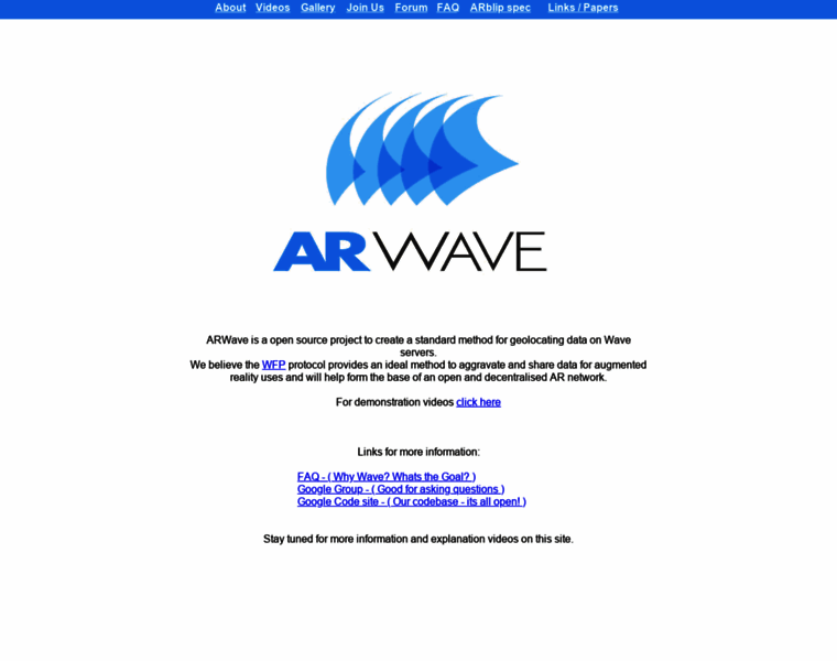 Arwave.org thumbnail
