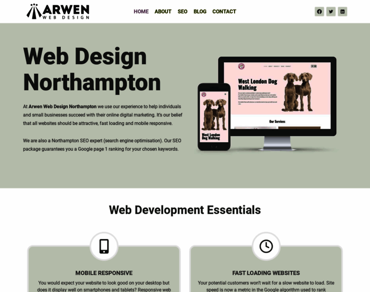 Arwenwebdesign.com thumbnail