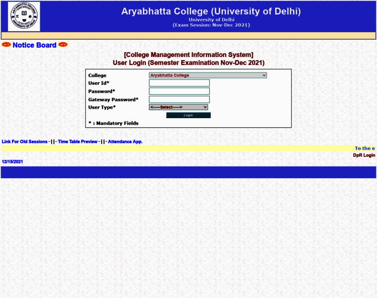 Aryabhattacollege.in thumbnail