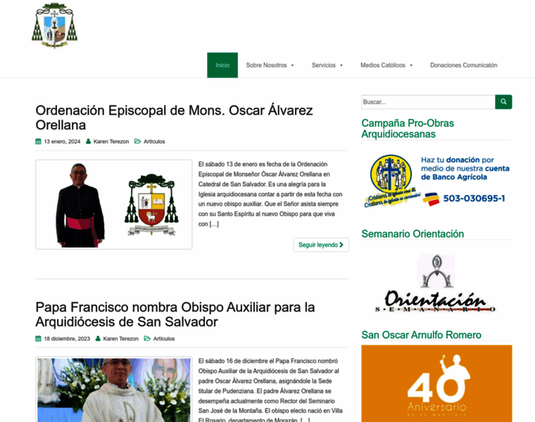 Arzobispadosansalvador.org thumbnail