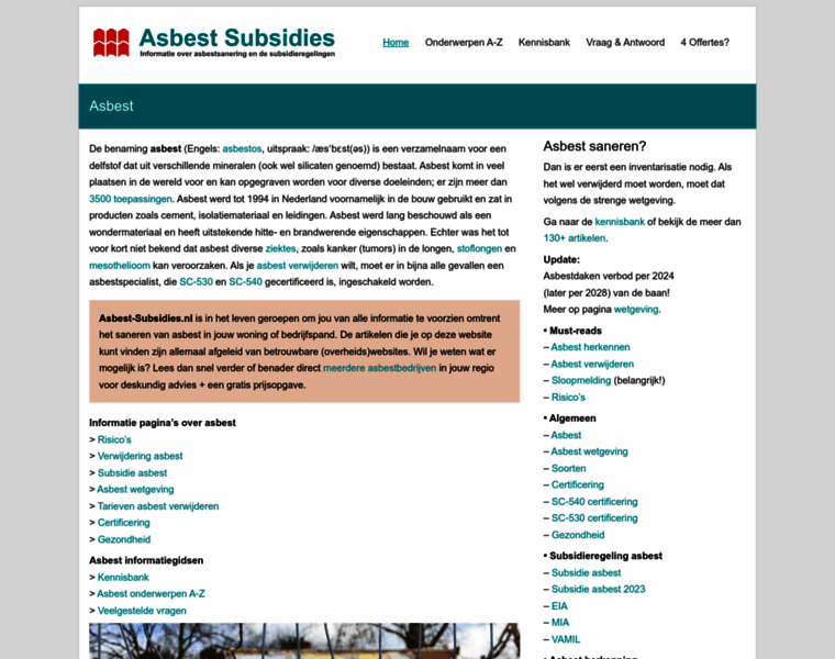 Asbest-subsidies.nl thumbnail