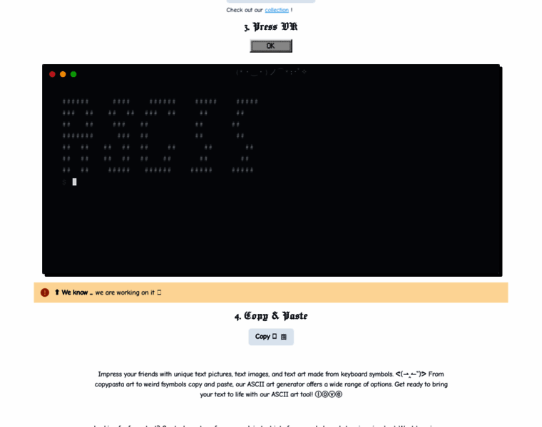 Ascii-art.online thumbnail