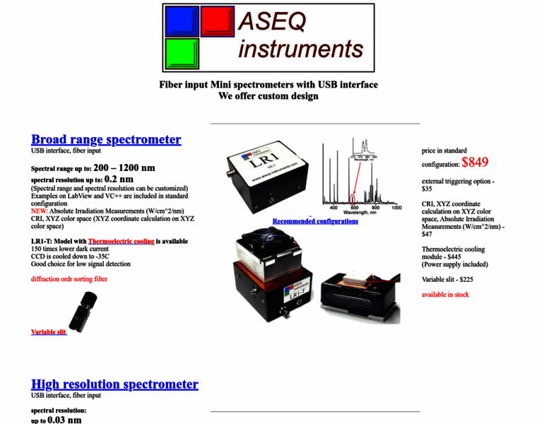 Aseq-instruments.com thumbnail
