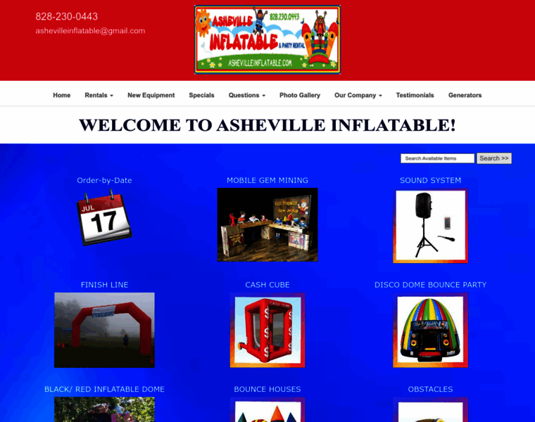 Ashevilleinflatables.com thumbnail