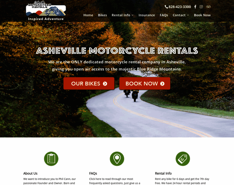 Ashevillemotorcyclerentals.com thumbnail