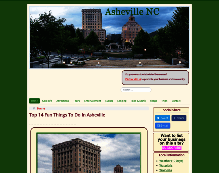 Ashevillencvisitors.com thumbnail