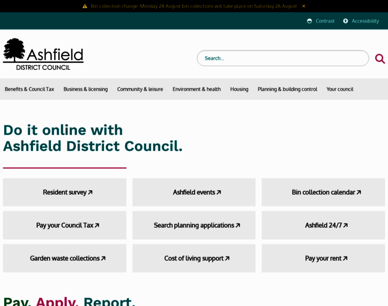 Ashfield-dc.gov.uk thumbnail