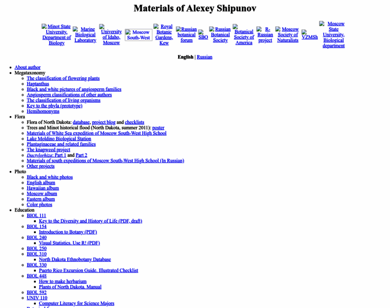 Ashipunov.info thumbnail