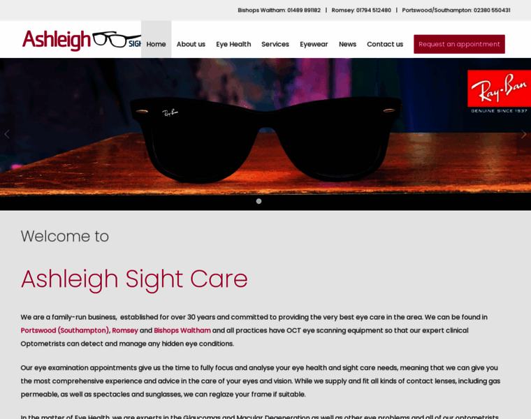 Ashleighsightcare.co.uk thumbnail
