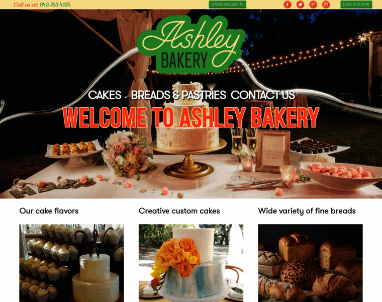 Ashleybakery.com thumbnail