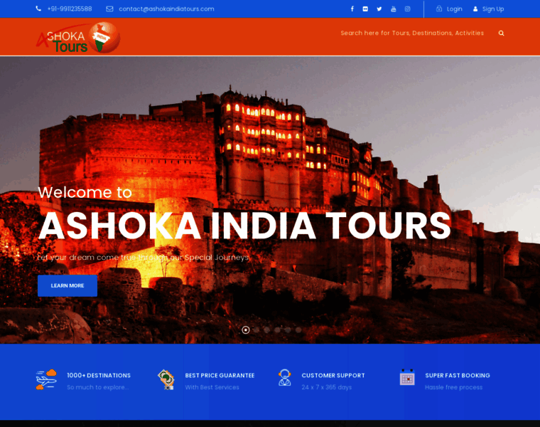 Ashokaindiatours.com thumbnail