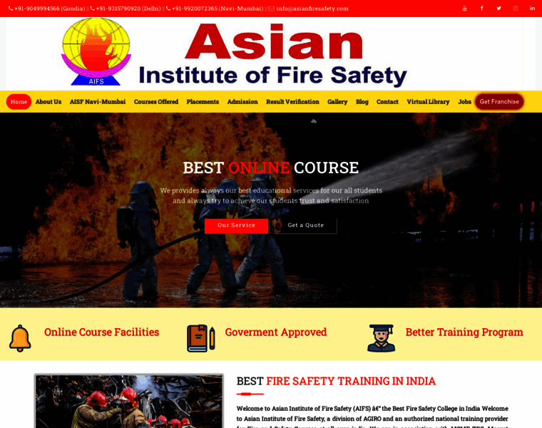 Asianfiresafety.com thumbnail