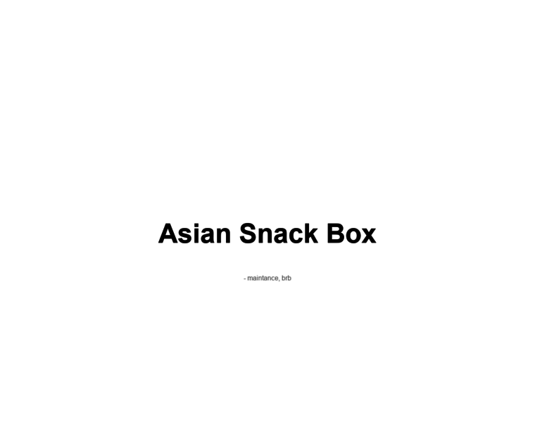 Asiansnackbox.com thumbnail