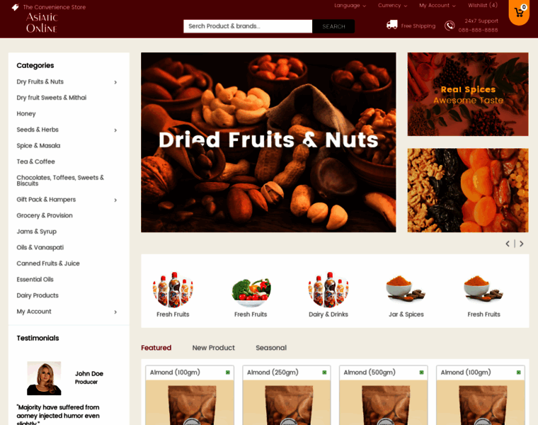 Asiaticdryfruits.com thumbnail