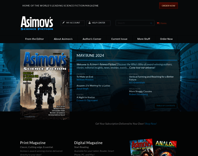 Asimovs.com thumbnail