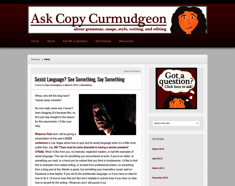 Askcopycurmudgeon.com thumbnail