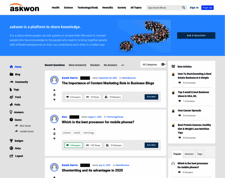 Askwon.com thumbnail