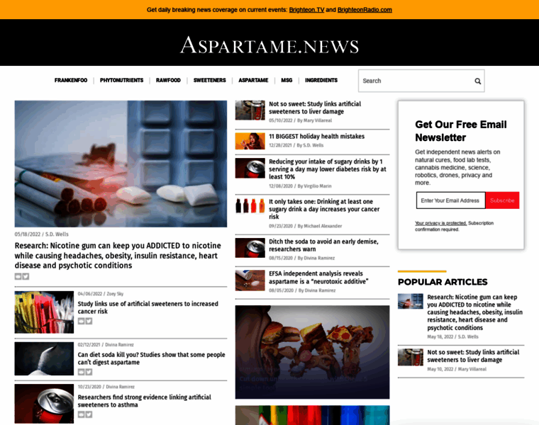 Aspartame.news thumbnail