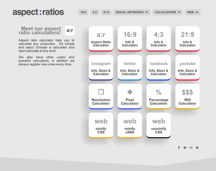 Aspect-ratios.com thumbnail