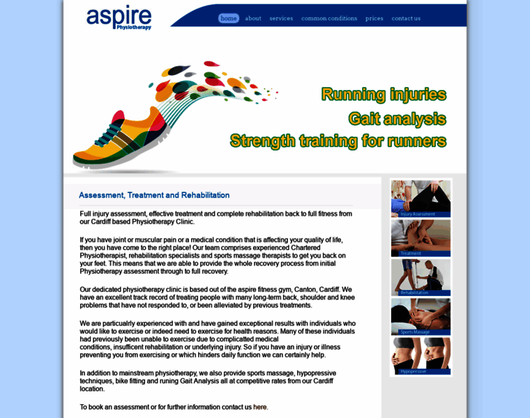 Aspirephysiotherapy.co.uk thumbnail