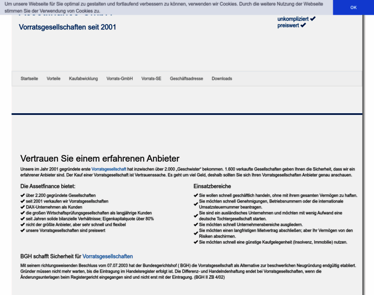 Assetfinance.de thumbnail