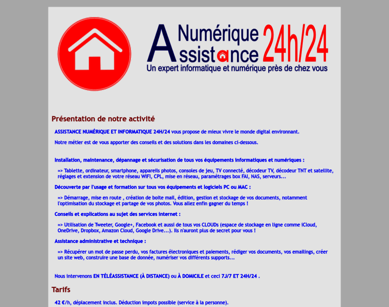Assistancenumerique24.com thumbnail