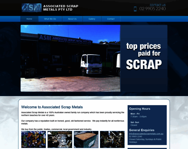 Associatedscrapmetals.com.au thumbnail