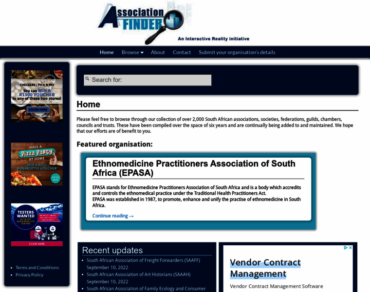Associationfinder.co.za thumbnail