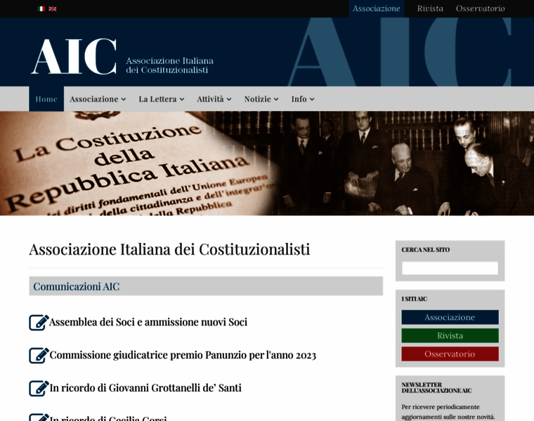 Associazionedeicostituzionalisti.it thumbnail