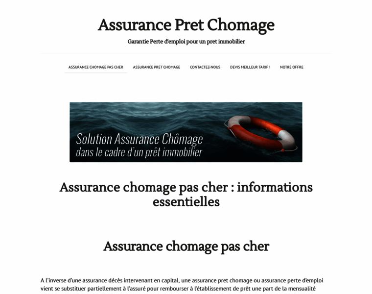 Assurance-chomage-pas-cher.com thumbnail