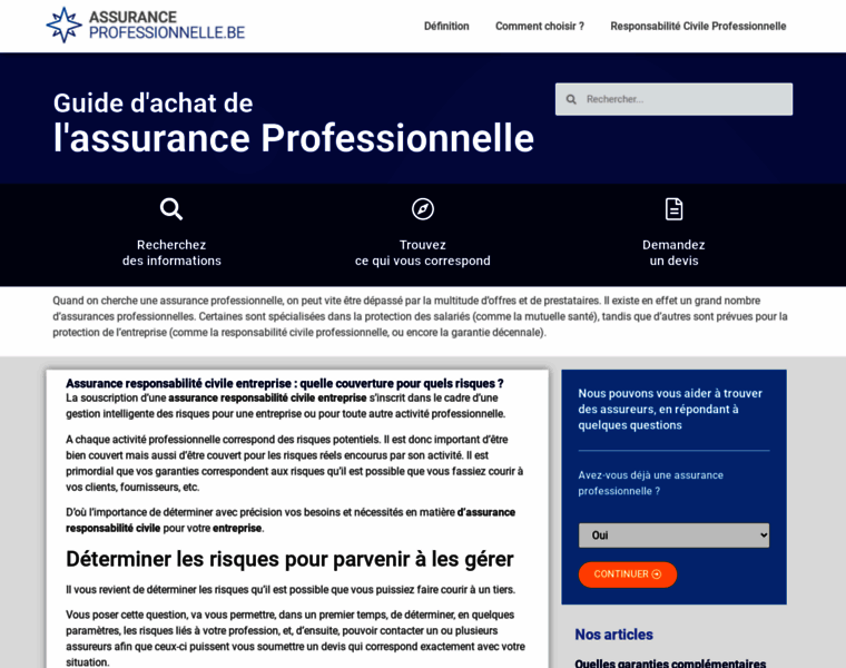 Assurance-professionnelle.be thumbnail