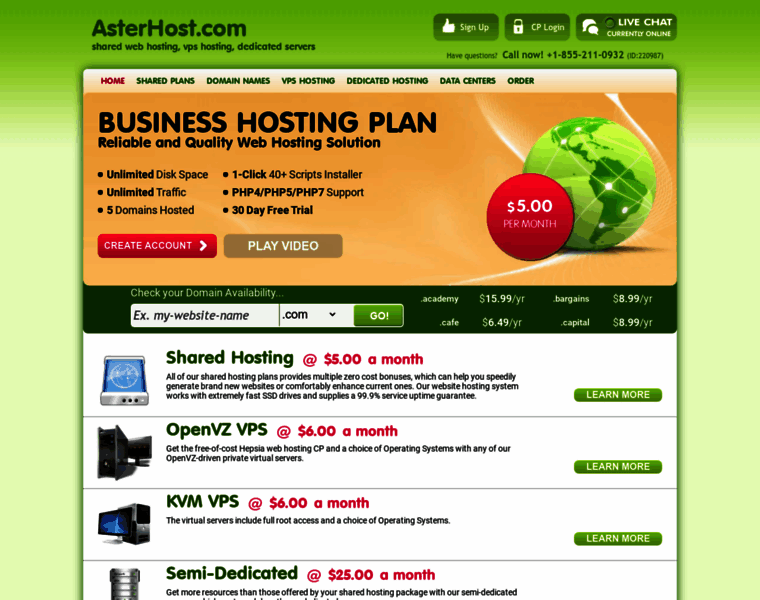 Asterhost.com thumbnail