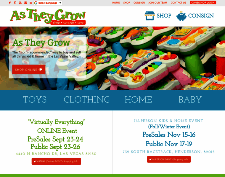 Astheygrowsale.com thumbnail